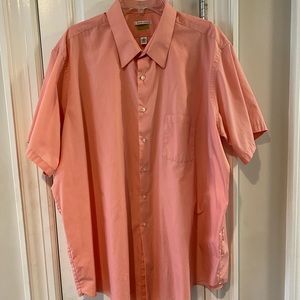 Men’s short-sleeve button-down shirt, size 19 neck